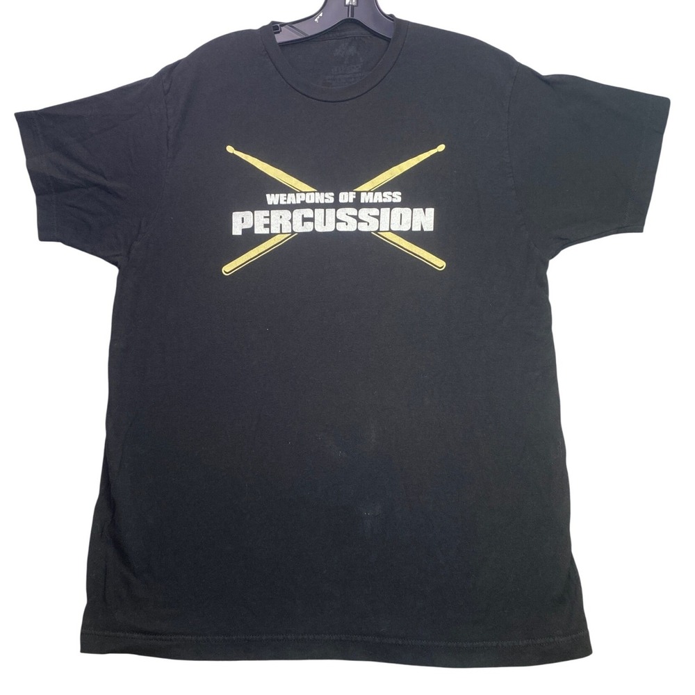 Ann Arbor Shirt Mens Large Weapons of Mass Percussion Drummer Funny Streetwear